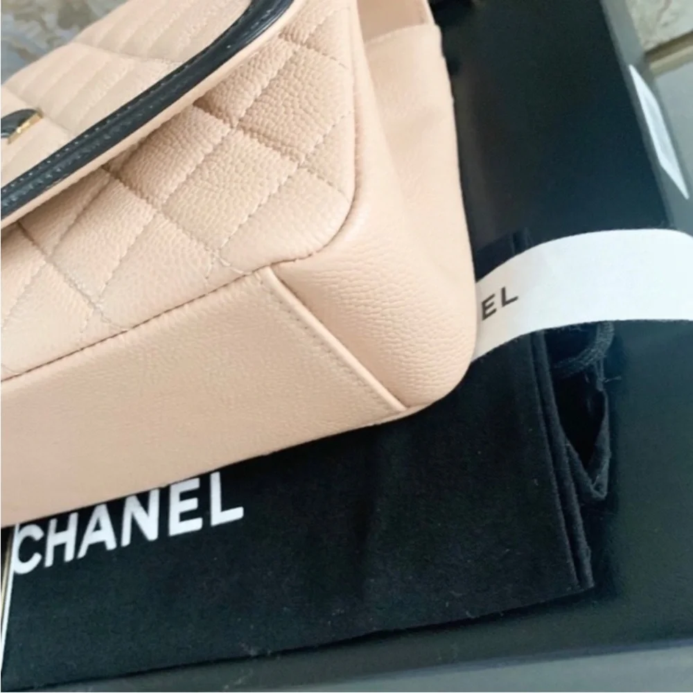 Authentic Chanel Medium Filagree Quilted Leather Bag